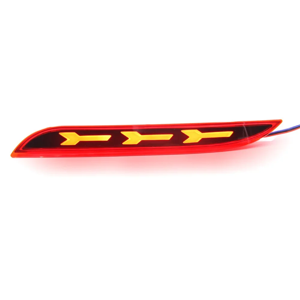Car Rear Bumper Light Reflector Rear Surround Light Aircraft Pattern Turn Signal Driving Brake Lamp For Ford Mustang 2015-2018 detail image 8