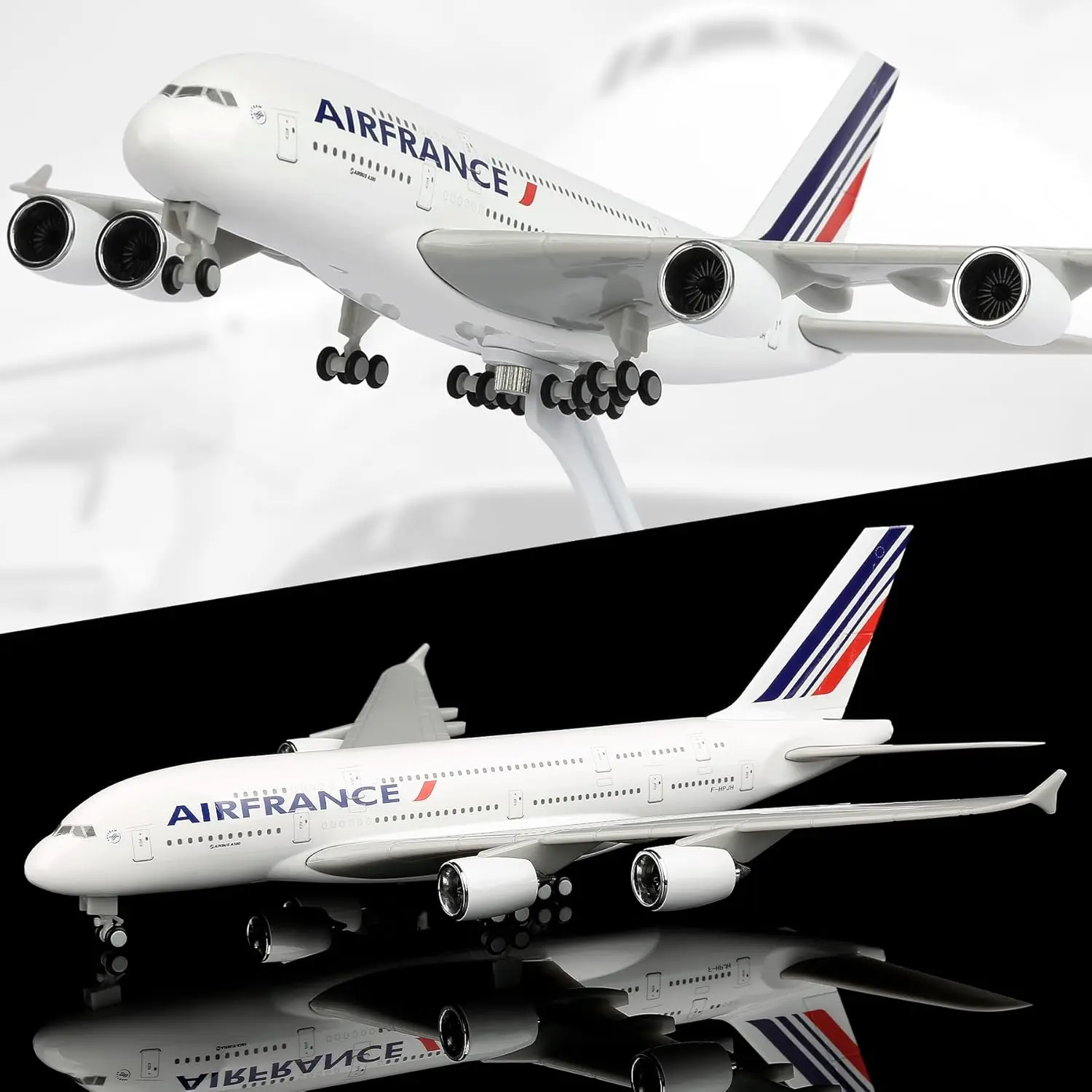 

1/250 scale Air france A380 Model Plane Resin Diecast Airplanes Model with Stand for Aviation Enthusiasts Gifts or Decorations