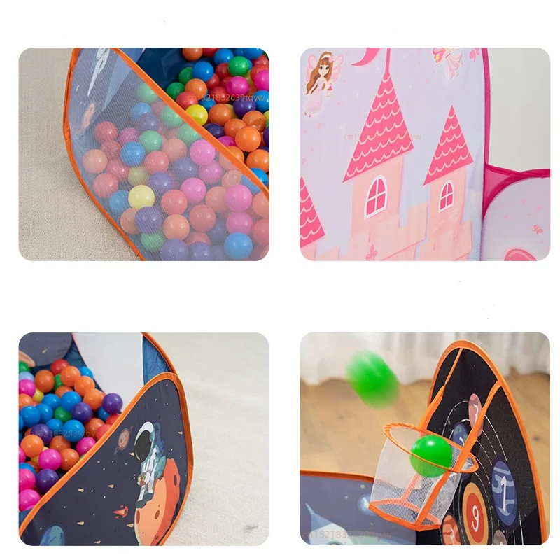 Pozo de bolas para niños, tienda de campaña grande emergente para niños pequeños, casa de juegos, parque infantil para gatear, bolas no incluidas