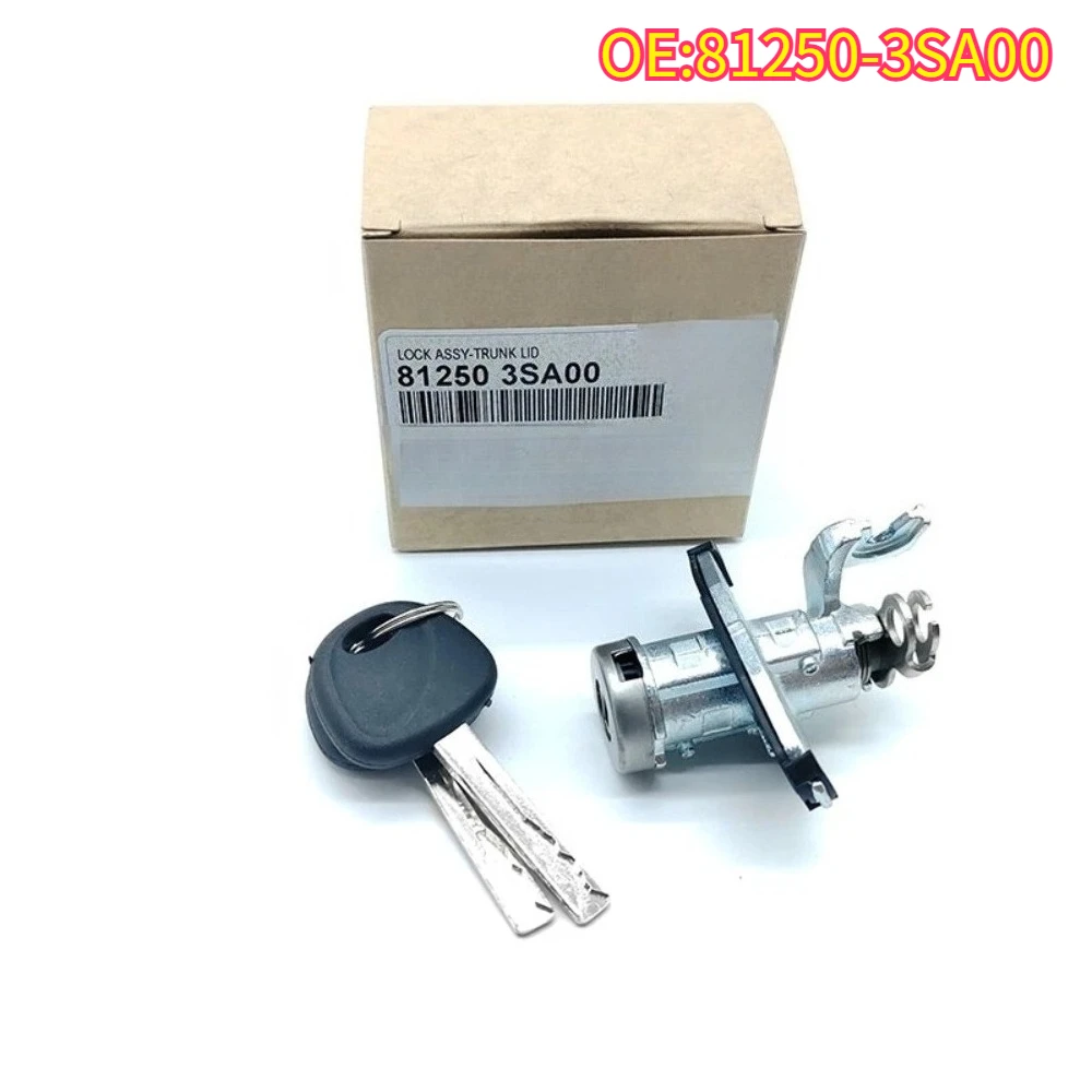 

High quality New For 81250-3SA00 812503SA00 Trunk Lock Cylinder with 2 Keys Fits Hyundai 2011-2015 Sonata 1.6L 2.0L