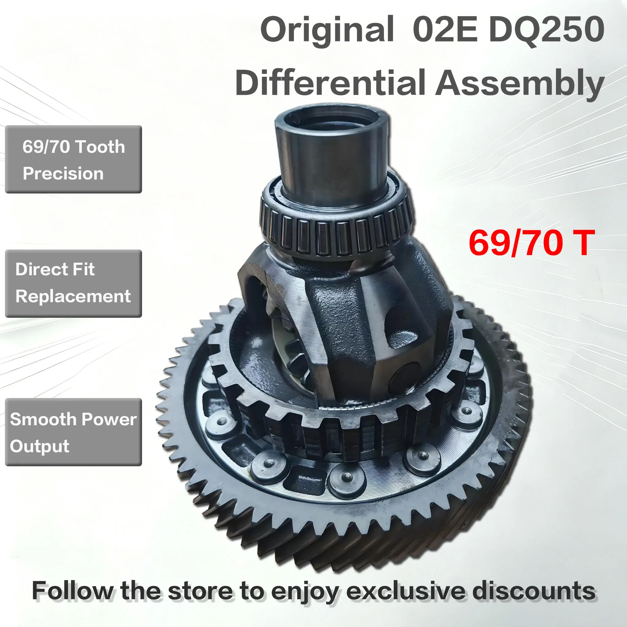 Original 02E DQ250 2WD/4WD Transmission Differential Assembly 69/70 Tooth Gear 02E409121G 02E323867H For VW Audi