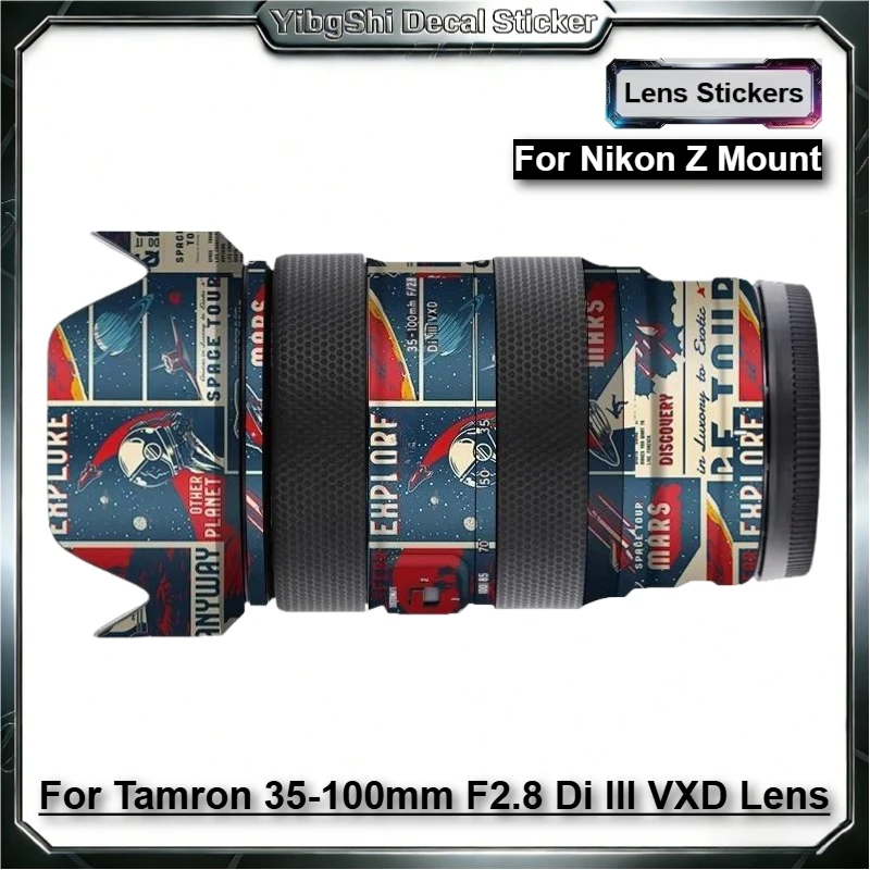 

Защитная пленка-наклейка для объектива Tamron 35-100mm F2.8 Di III VXD для Nikon Z Mount, виниловая пленка для корпуса, защитный декоративный стикер, защитное покрытие.