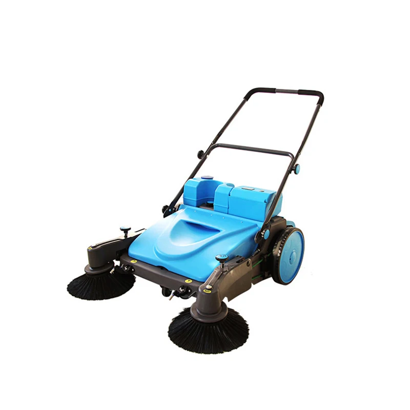 SWEEPER-950S Road Sidewalk Warehouse Hand Push Floor Sweeper for City Street Leaf Walk Behind Floor Cleaning Machine