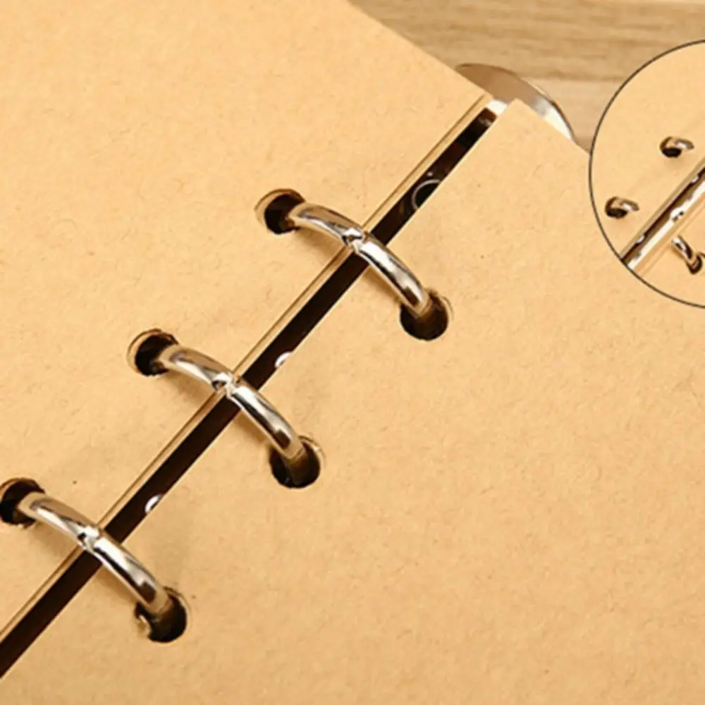 A7/A6/A5 Viajantes Caderno Vintage Couro PU Papel Kraft Espiral Notebook Folha Solta Bloco de Notas PU Couro Kraft Notebook