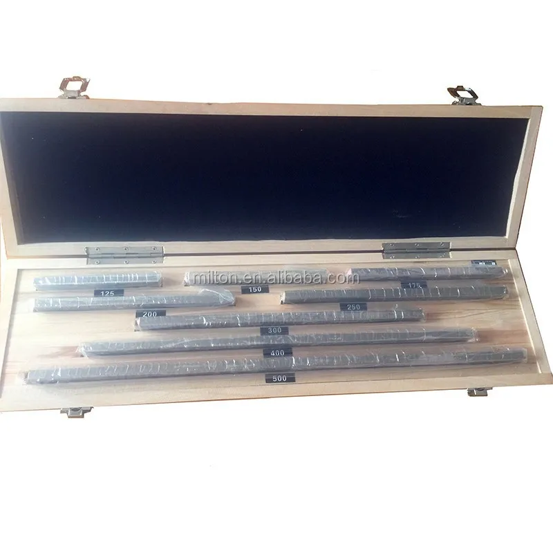 125-500mm 0 Grade 8pcs/set, Metric System Rectangular Gage Set Gauge
