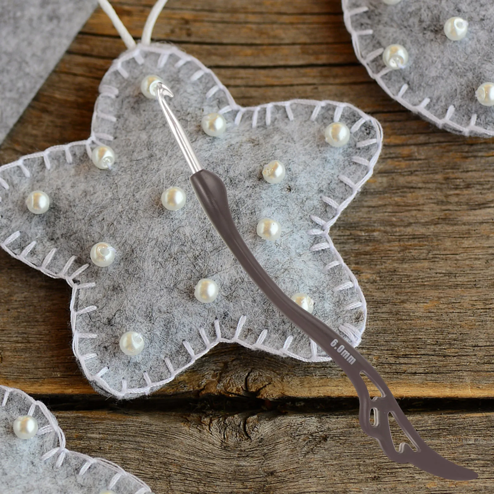 8 قطعة مجموعة خطاف كروشيه الألومنيوم البلاستيك قبضة مريحة مثالية ل الغزل الحرف النسيج البلوزات القبعات قفازات DIY بها بنفسك #3