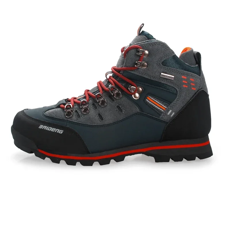 Botas de caminhada de luxo antiderrapante masculinas, escalada, sapatos de trekking, moda ao ar livre, botas de neve casuais, inverno, alta qualidade