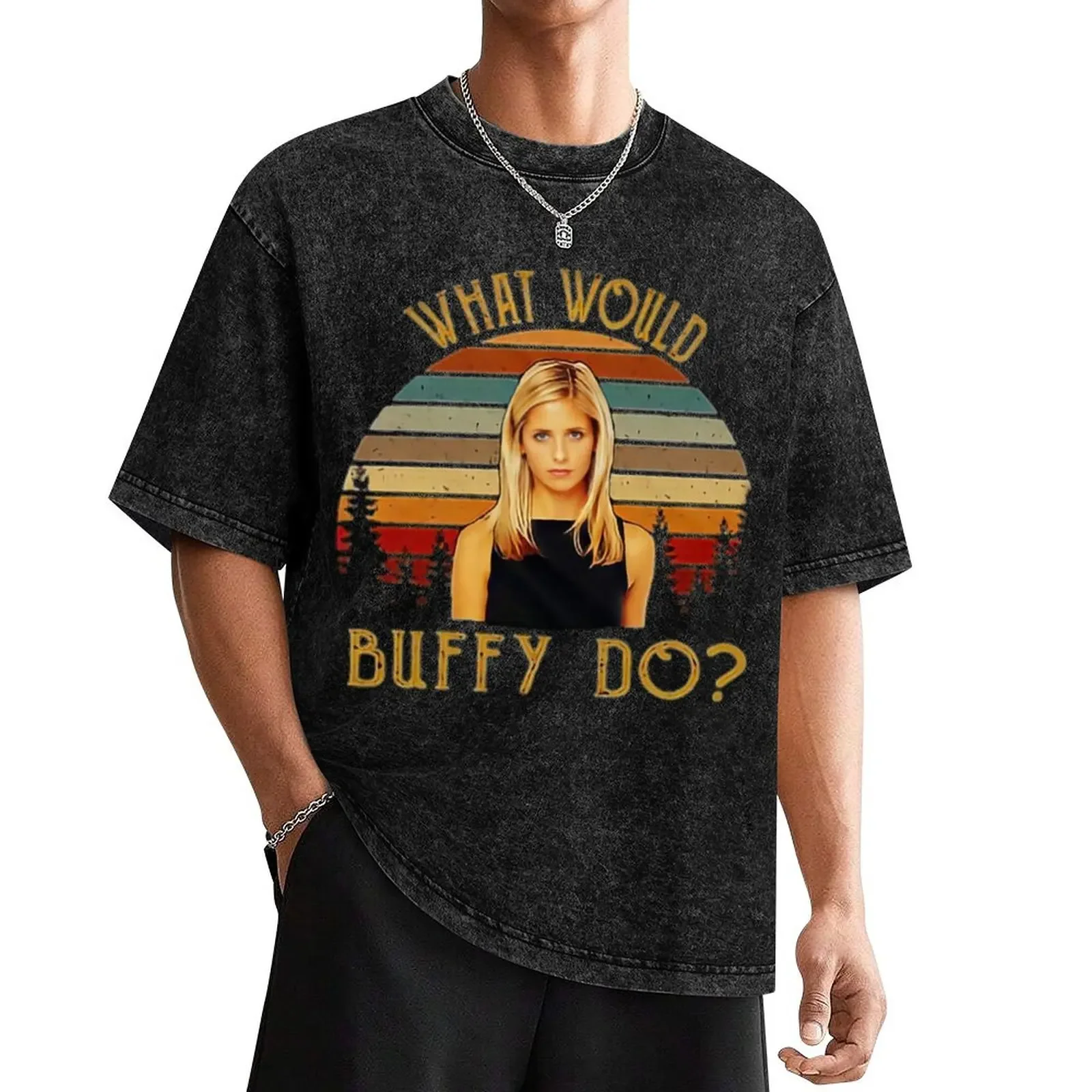 

What Would Buffy Do- Limited EditionPerfect Gift T-Shirt blue archive cute tops men t shirts