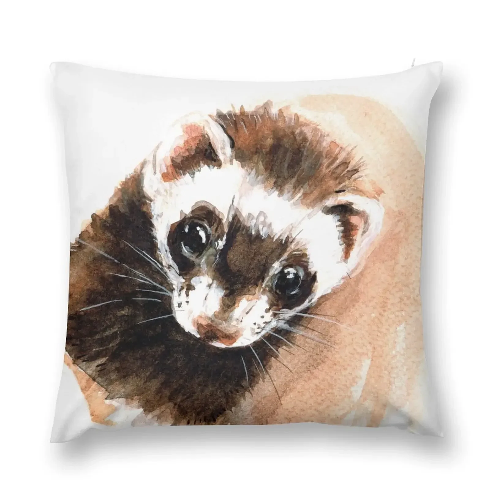 

Ferret portrait Throw Pillow ornamental pillows for living room Cushions For Sofa pillow