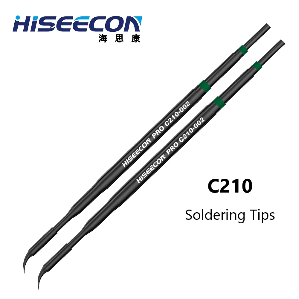 سلسلة نصائح لحام حديد HISEECON C210 متوافقة مع JBC AIXUN GVM YIHUA SUNSHINE للحام الإلكتروني للوحات الأم