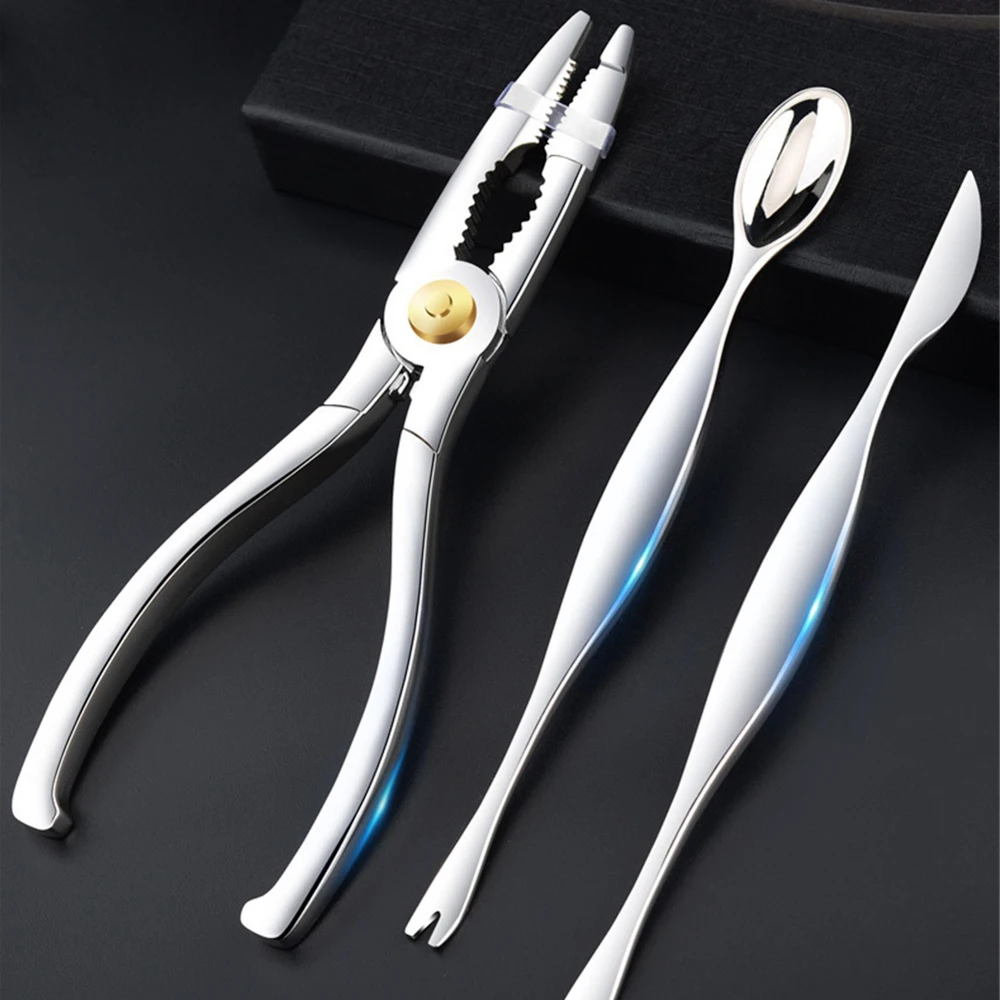 Crab Stripping Forceps Kitchen Specific Convenient Seafood Tools Peeling Crab Clip Crab Needle Stainless Steel Crab Clamp