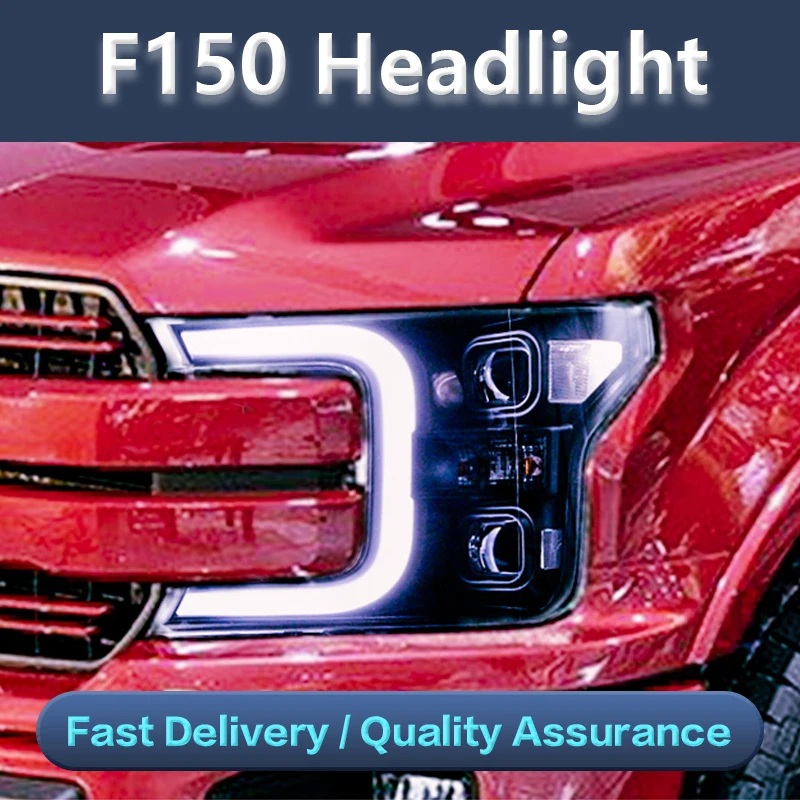 Car Styling Headlightsfor Ford F150 RAPTOR 2018-2019 Headlight assembly LED Head Light With Moving Turning Signal