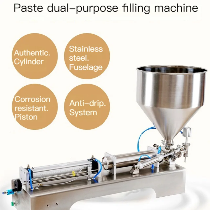 

5-5000 ML Paste Liquid Filling Machine Commercial Cream Shampoo Pneumatic Filler Cosmetic Toothpaste Honey Pack Filling