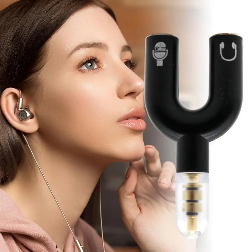 3,5 MM Kopfhörer Stecker Audio Kabel Splitter Mikrofon 2 in 1 U Typ Adapter Stecker Für Smartphone MP3 MP4 Player Sharing – Detail 3