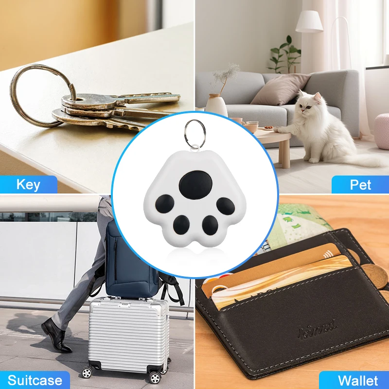 Mini GPS Anti-lost Locator Smart Bluetooth Pets Cat & Dog Training Wallet KeyS Children Luggage Finder For Ios / Android