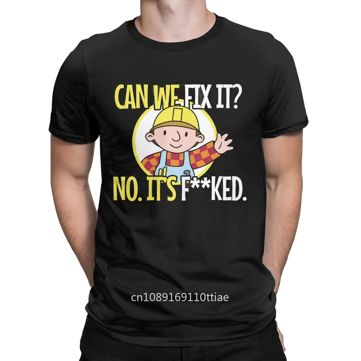 WE CAN'T FIX IT Programmer T Shirts for Men 100% Cotton Vintage T-Shirt Crewneck Engineer Tees Short Sleeve Clothes Adult