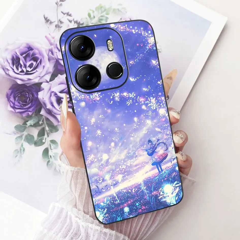 ل Tecno Spark Go 2023 حافظة BF7n موضة جديدة زهرة لينة سيليكون الهاتف الغطاء الخلفي ل Tecno Pop 7 Pro pop7 BF6 BF7 BF7h قذائف #6