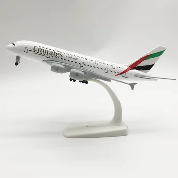 Airplane Airbus 20CM alloy aircraft model Emirates Airbus A380 Resin airplane model gift for friends