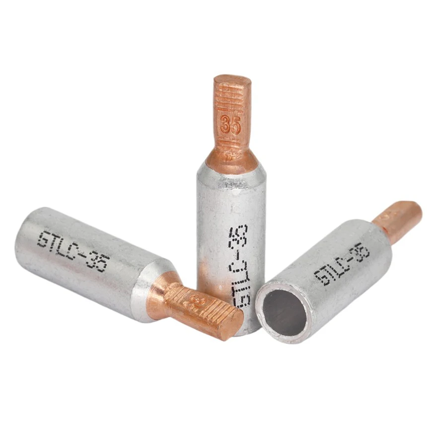 GTLC 10/16/25/35/50/70 Copper-Aluminum Electric Cable Wire Tube Lug Joint Connection Connector Cord End Spade Pin Crimp Terminal