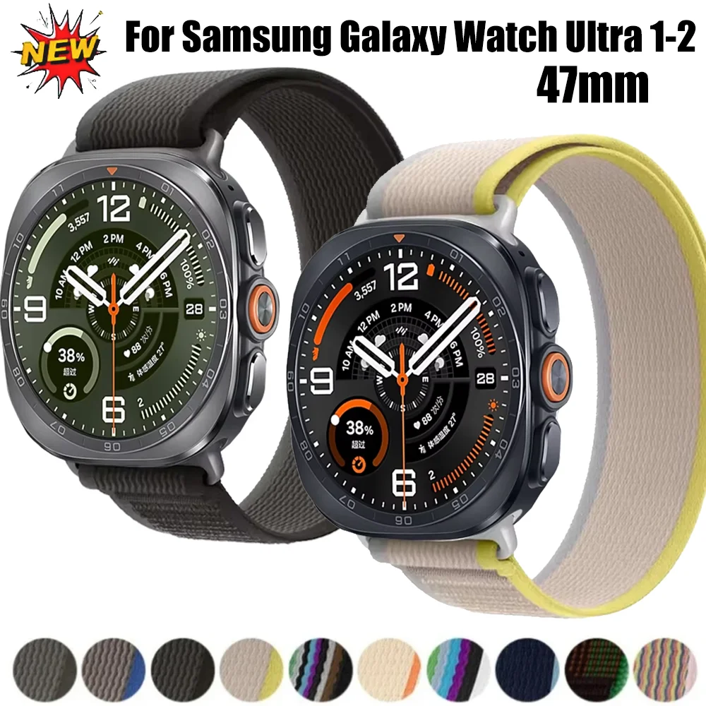 Trail Nylon Loop Band For Samsung Galaxy Watch Ultra 2-1 47mm Official Gapless Bracelet For Samsung Watch Ultra/(2025) 47mm belt