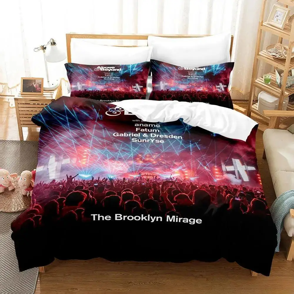 

3d Print Music Band Above Beyond Bedding Set Boys Girls Twin Queen Size Duvet Cover Pillowcase Bed Kids Adult Home Textiles