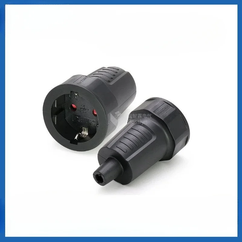 Flame retardant material German waterproof socket, European standard  site facility wiring connector, factory direct sales