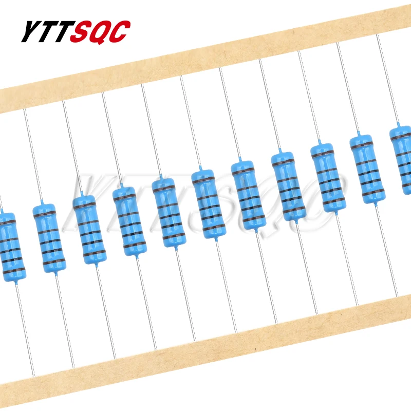 10pcs 3W Metal Film Resistor 1%  0.1R - 2.2M 2.2 10 100 150 220 270 330 470 1K 2.2K 4.7K 10K 15K 22K 47K 100K 220K 470K 1M ohm