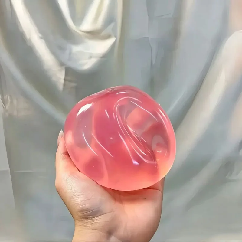 001 New Pink Green Apple Squishy Soft Slow Rising Fidget Squeeze Stress Relief Toys Sensory ADHD Relieve Anxiety For Kids &