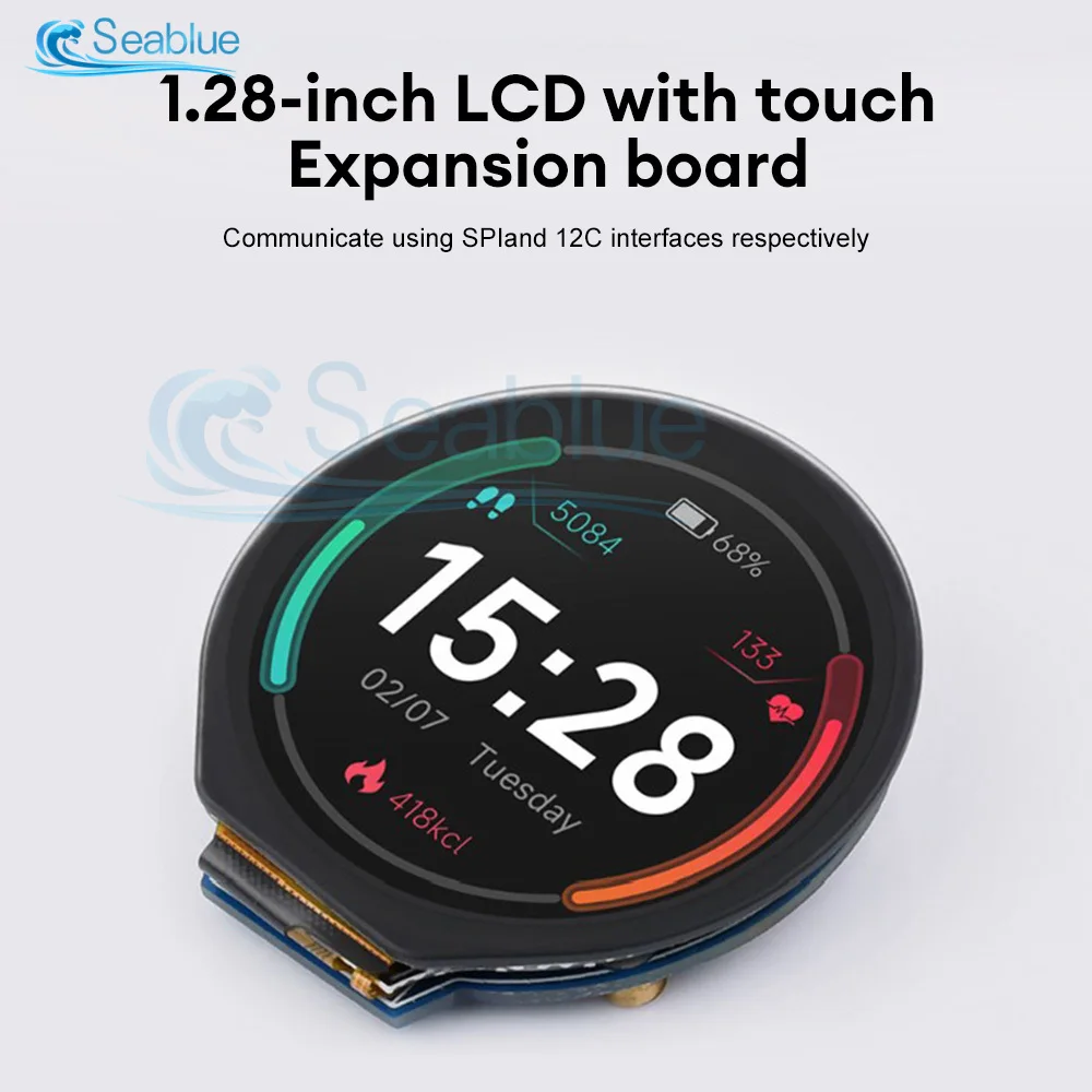 

1.28inch Round LCD IPS Module 240x240 Resolution 65K RGB Colors SPI Interface for Arduino Raspberry Pi STM32 Fast Response