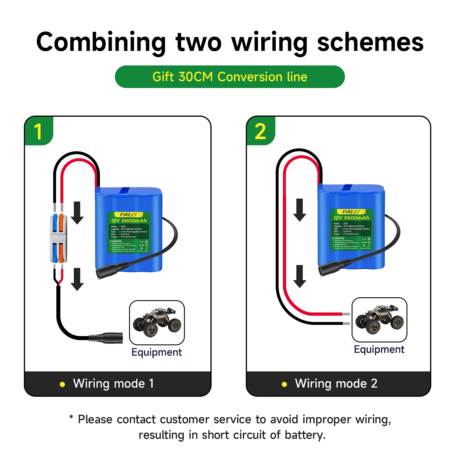 Batería recargable de iones de litio PALO de 12 V y 5600 mAh con cargador y cable de conexión para radio, cámaras, videocámaras, órganos electrónicos, lámparas de lectura, telescopios, sonares y herramientas de señaliz