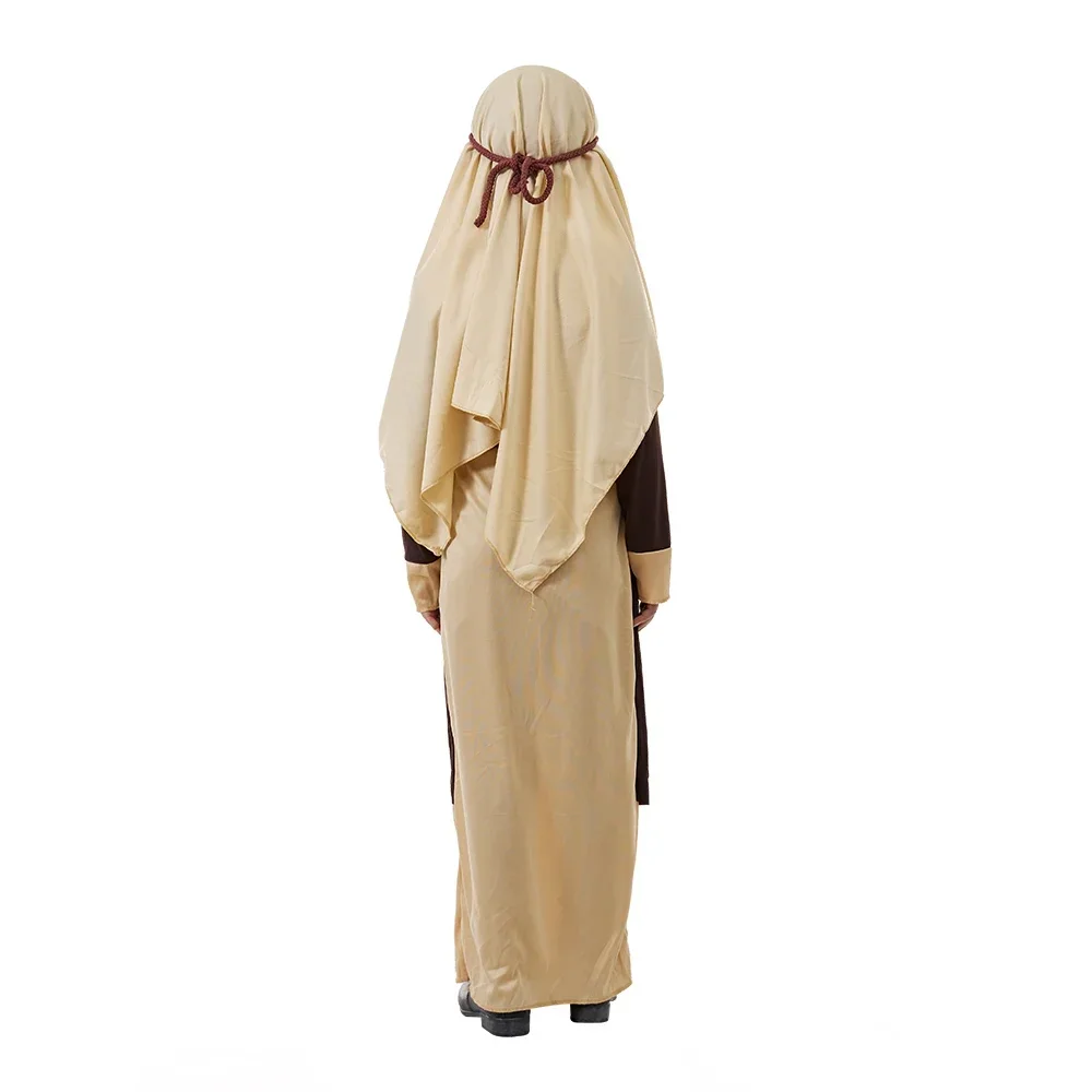 Библейский религиозный арабский костюм Святого Джозефа для мальчиков на Хэллоуин, наряды для косплея для мальчиков, карнавальное нарядное платье