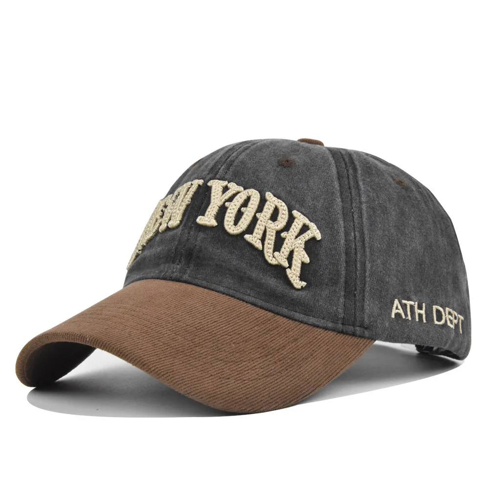 Fashion NEW YORK Embroidery Baseball Caps Outdoor Casual Adult Sun Hats Hip Hop Hat Sports Golf Caps Water Wash Snapback Hats