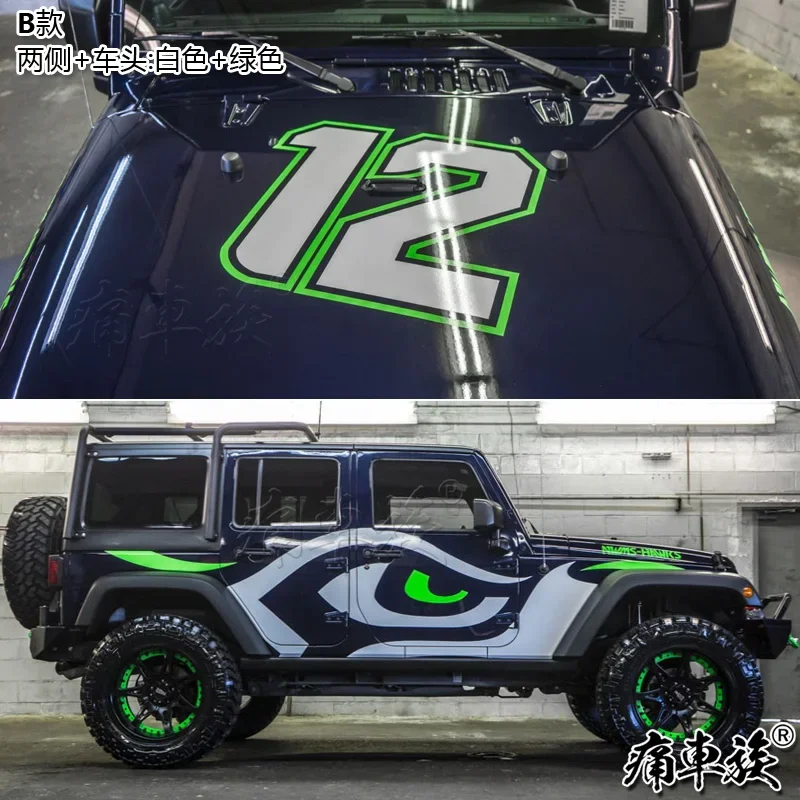 

Car sticker appearance decoration for Jeep Wrangler body decoration change Vinyl Decal Film Accessories