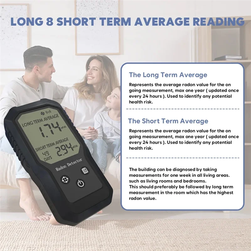 M13K-Radon Monitoring Instrument Portable Digital Domestic Gas Detector Highly Sensitive New Model
