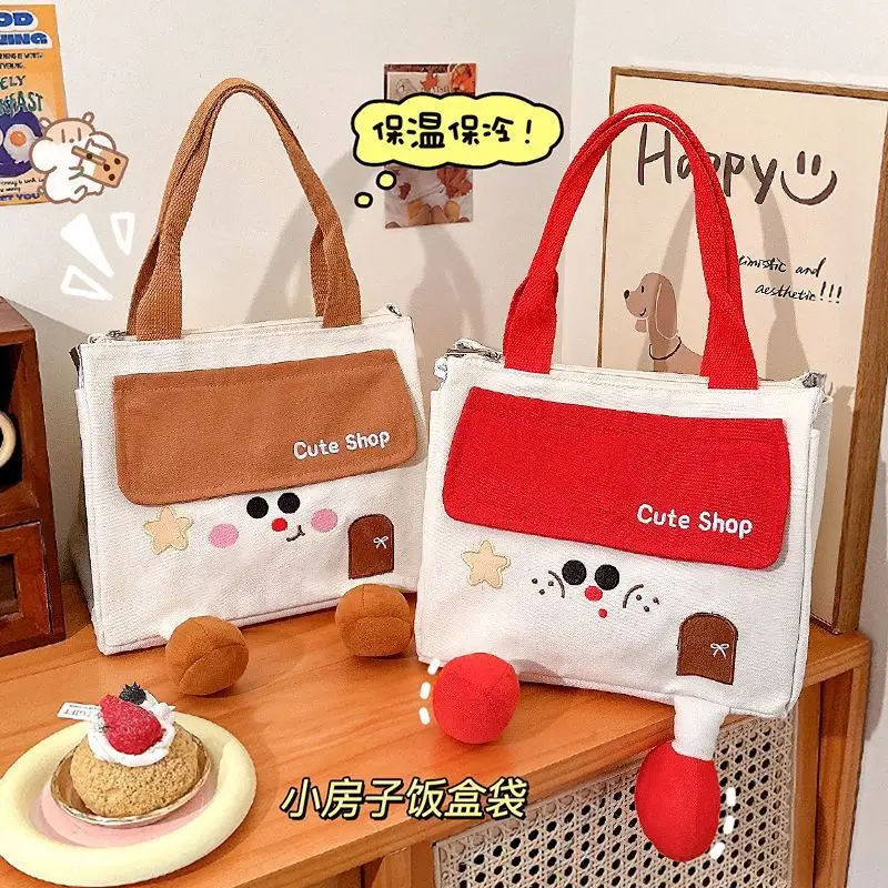 Thick hand-held lunch box bag for office workers, portable large lunch box bag, high aesthetic aluminum foil insulated bag