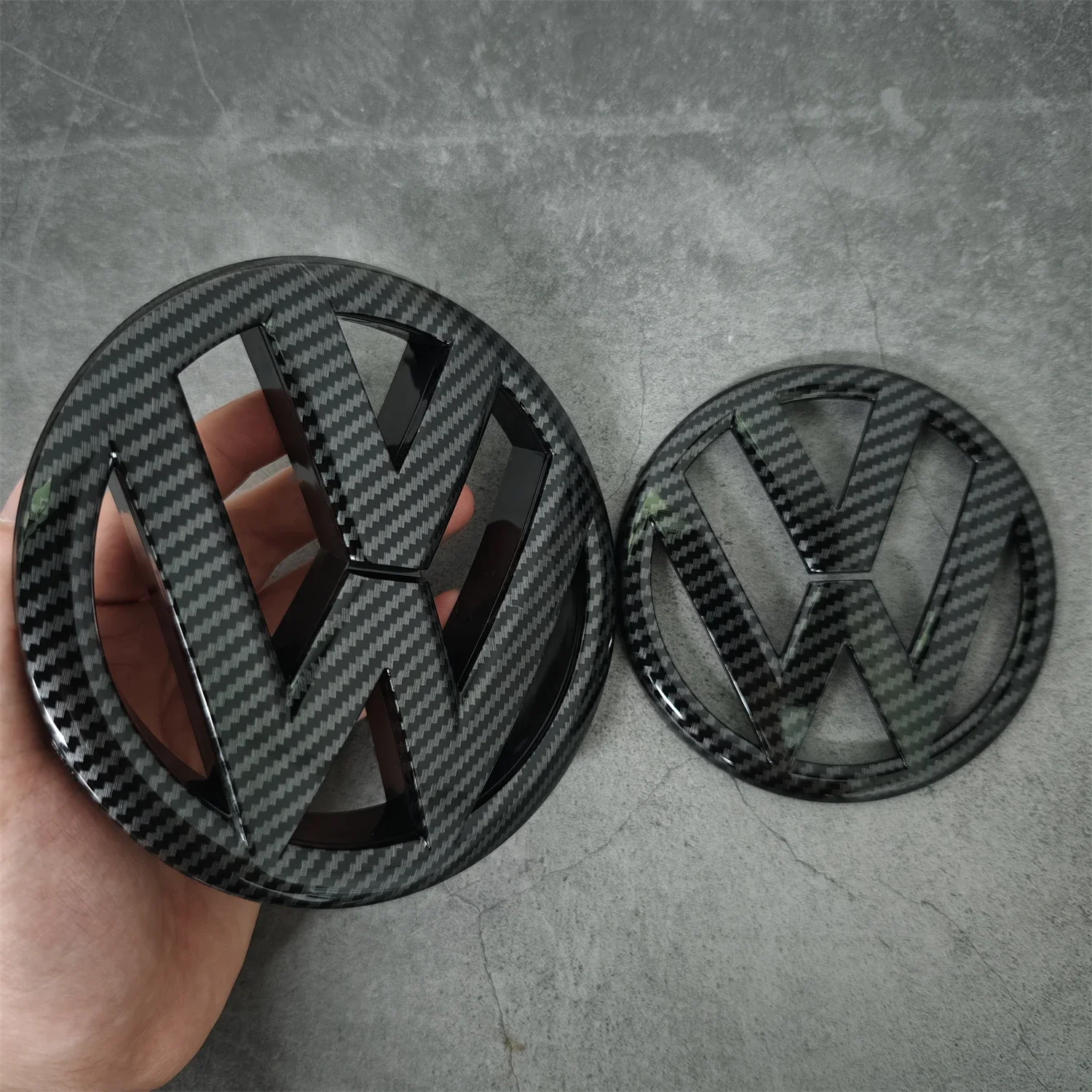 Volkswagen Replacement 135mm Front Grill Emblem or 110mm Rear Trunk Lid Car Badge for Volkswagen Golf MK6 2009 2010 2011 2012