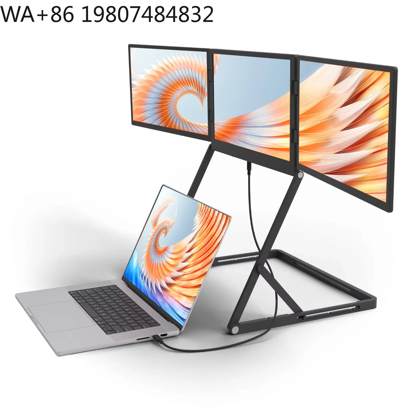 14 Inch IPS 1200P 60Hz 16:10 Gaming Type C HDR Portable , Built-in Speaker Laptop Quad Display 10ms Response Time