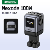 UGREEN Uno 100W GaN Charger Robot Design QC4.0 3.0 PPS PD 3.0 Fast Charger for iPhone 16 15 14 Pro Macbook Air Laptops Tablets