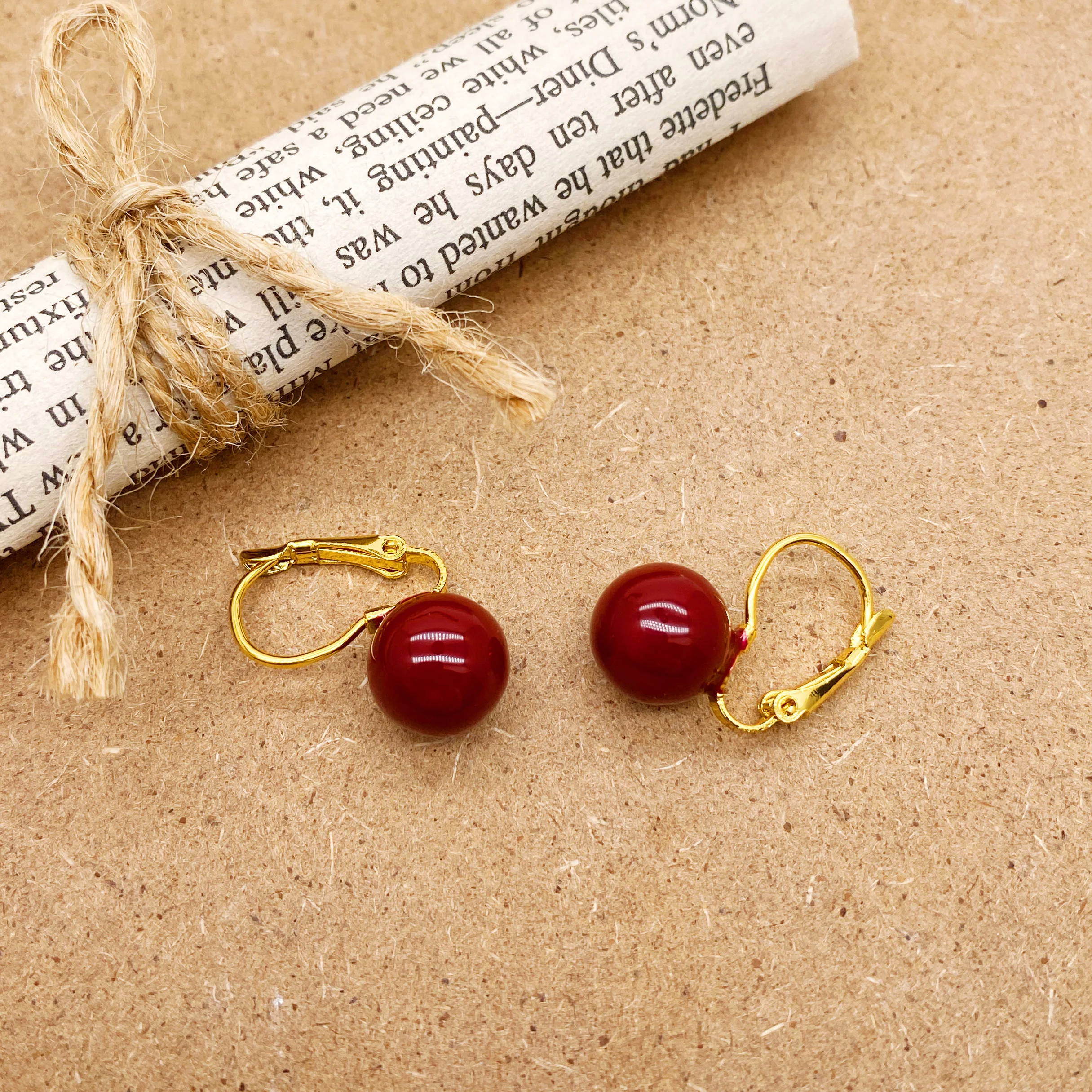 Korean Version of The Trend imple metal Round Earrings Elegant Personality Accessories