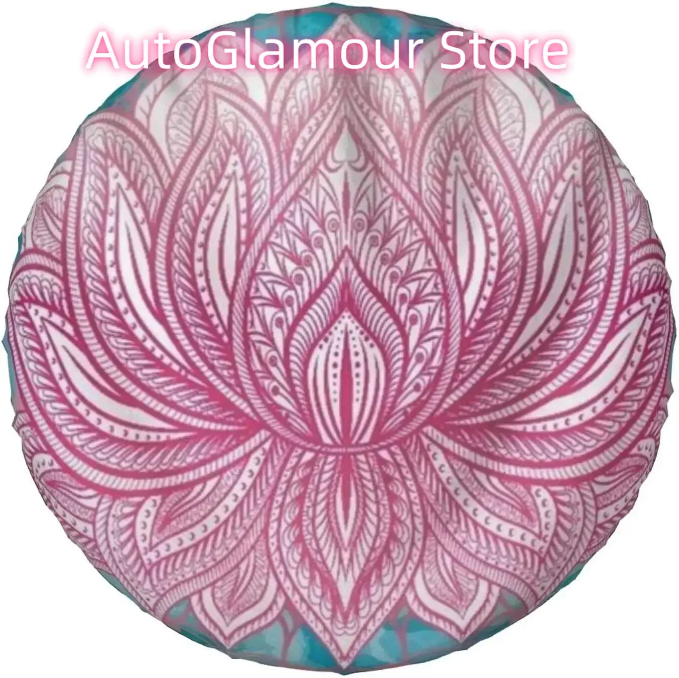

Spare Tire Cover Universal Tires Cover Pink Mandala Pattern Car Tire Cover Wheel Weatherproof and Dust-Proof UV Sun Tire