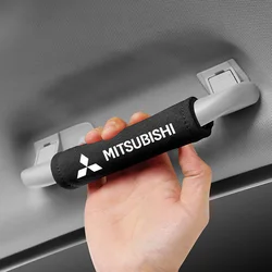 Suede Car Roof Armrest Inner Door Pull Handle Protection Case Cover Fit For Mitsubishi ASX Eclipse Xpander Outlander 2022-2024