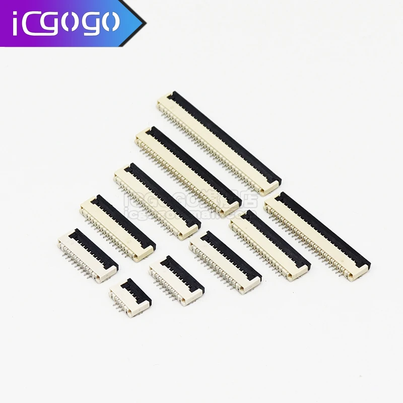 

5Pcs FPC connector clamshell 0.5/1 mm 16 17 18 19 20 22 24 25 26 28 30 31P