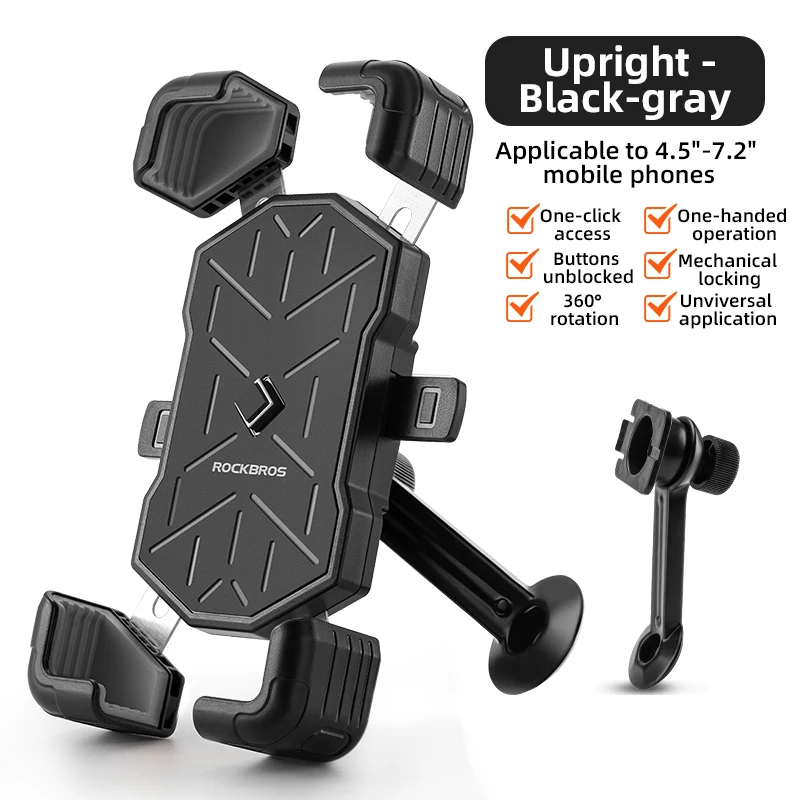 Rockbros Fahrrad Telefon halter Motorrad Elektro fahrzeug Telefon halter 3, 5-6, 5 Zoll Handy-Ständer stoß feste Fahrrad halterung