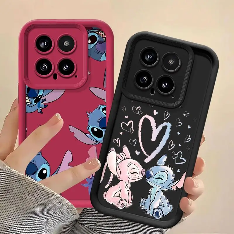 Disney Stitch Angle Phone Case for OPPO A72 A57 A54 A53 A55 A38 A17 A15 A16 A9 A5 A3s A16e A11 A18 Coque Soft Cover