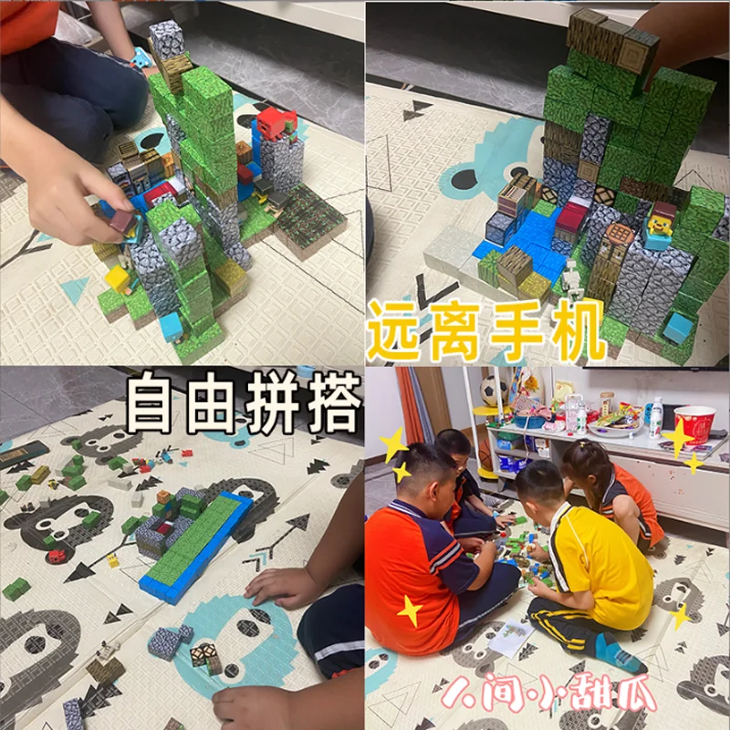 Neue Magnetische Blöcke Spielzeug kinder Pädagogisches Magnetische Spielzeug Für Jungen Mädchen Montessori Sinnes Würfel Für Kleinkind Geschenke