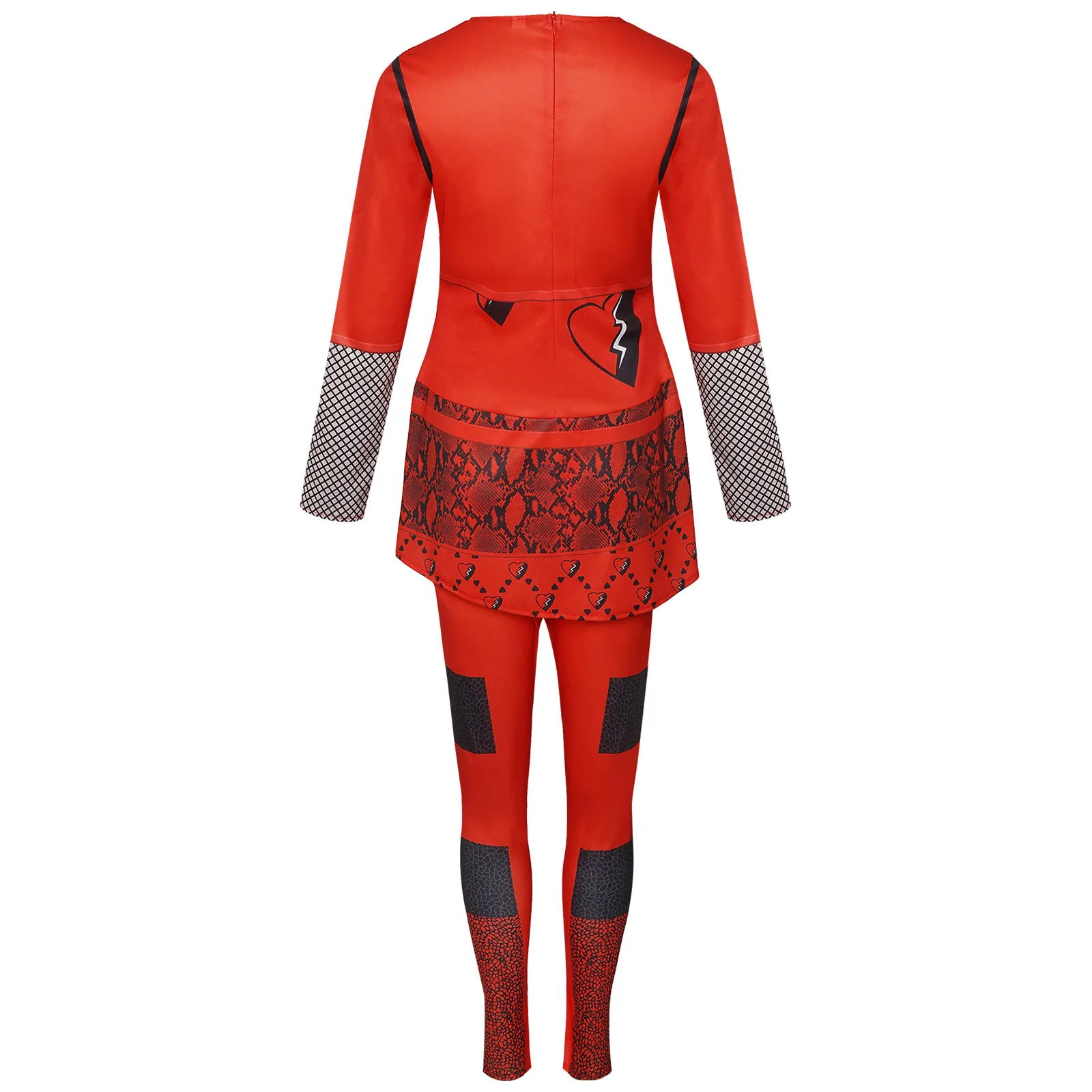 

Хэллоуин Нащадки 4 Косплей Красная юбка принцессы Ролевой костюм Женская традиционная одежда Сценический костюм