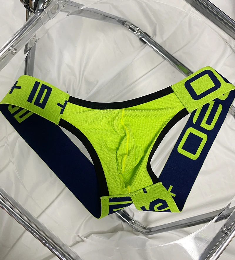 الرجال سراويل حزام رياضي الرجال الملابس الداخلية مثلي الجنس ثونغ رجل ملخصات بيكيني السروال زلة مثير حقيبة قطنية Cuecas سيور أوم G سلسلة #2