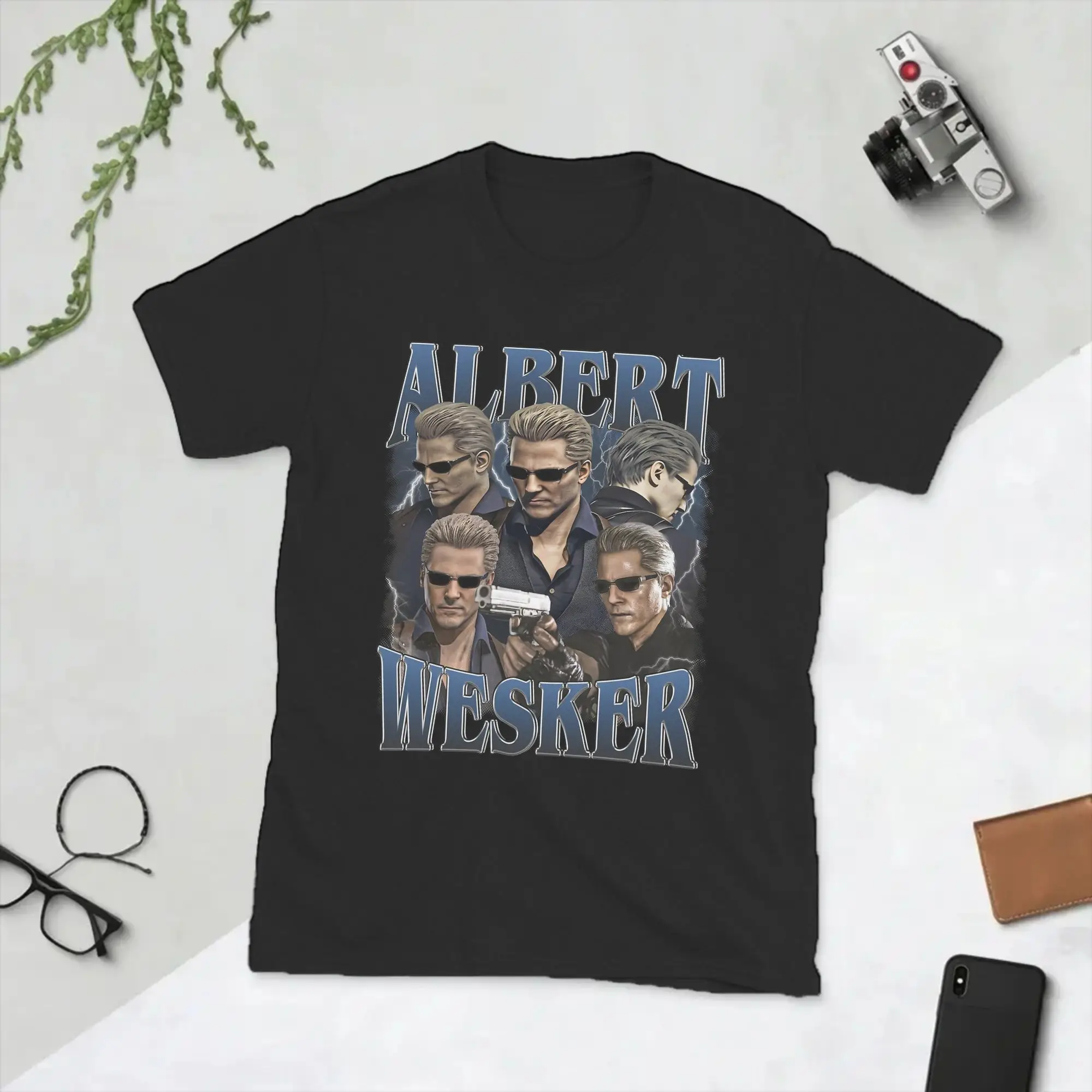 Albert Wesker T-Shirt Men  Leisure 100% Cotton Tee Shirt O Neck Short Sleeve T Shirt Gift Idea Tops
