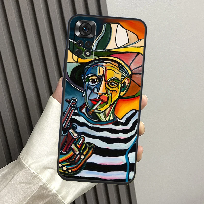 Picasso Abstract Art Painting Case For Xiaomi Redmi Note 10 Pro Note 11 8 9 12 Pro 11S 10S 8T Redmi 10C 12C 9C 9T Cover