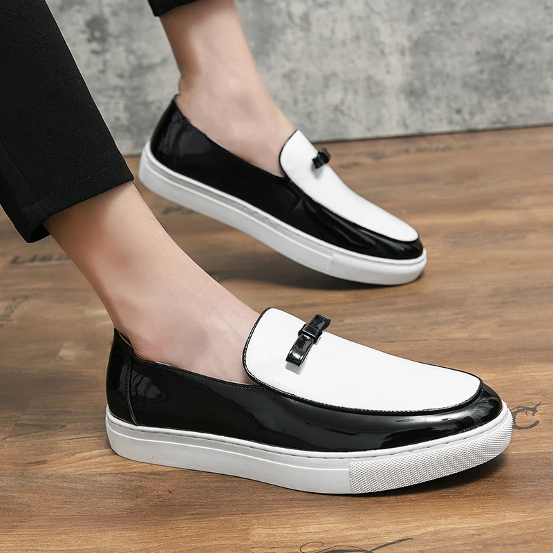 أحذية صيفية متعددة الاستخدامات مع مطابقة الألوان وفيونكة لامعة خفيفة فاخرة قابلة للتنفس ومريحة كاجوال وسعيدة